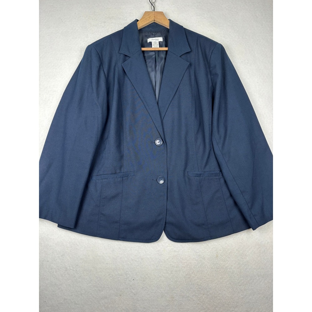 Dressbarn‎ Blazer Womens 18W Two Button Notched Lapel Professional
